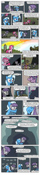 Size: 1000x4345 | Tagged: safe, artist:acidemerald, cloudy quartz, igneous rock pie, limestone pie, marble pie, maud pie, pinkie pie, starlight glimmer, trixie, earth pony, pony, unicorn, g4, comic, female, filly, laughing, male, mare, no pupils, pie family, pie sisters, ship:quartzrock, siblings, sisters, stallion