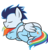 Size: 914x959 | Tagged: safe, artist:simbyfim, rainbow dash, soarin', pony, g4, base used, cuddling, cute, dashabetes, duo, female, male, ship:soarindash, shipping, snuggling, soarinbetes, straight