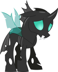 Size: 2110x2620 | Tagged: safe, artist:sketchmcreations, thorax, changeling, g4, the times they are a changeling, floppy ears, high res, inkscape, simple background, transparent background, vector