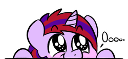 Size: 550x253 | Tagged: safe, artist:pink-dooples, oc, oc only, oc:toxie cookie, cute, reaction image, solo