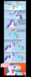 Size: 2480x6106 | Tagged: safe, artist:thex-plotion, rainbow dash, rarity, g4, angry, basket, boop, bread, cherrychanga, cloud, comic, duo, eating, flying unicorn, food, grabbing, noseboop, on a cloud, shrunken pupils