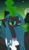 Size: 1597x2714 | Tagged: safe, artist:darthlena, queen chrysalis, changeling, changeling queen, g4, bowtie, clothes, drink, female, solo