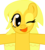 Size: 850x939 | Tagged: safe, oc, oc only, oc:solar flare, pegasus, pony, one eye closed, solo, wink