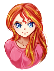 Size: 1000x1313 | Tagged: safe, artist:sleepy-mia, sunset shimmer, equestria girls, g4, clothes, female, human coloration, request, simple background, solo, transparent background