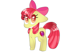 Size: 7500x5500 | Tagged: safe, artist:korynn10, apple bloom, g4, absurd resolution, cutie mark, female, raised hoof, simple background, solo, the cmc's cutie marks, white background