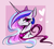 Size: 1280x1159 | Tagged: safe, artist:probablyfakeblonde, princess celestia, alicorn, pony, g4, abstract background, alternate design, bedroom eyes, eyeshadow, female, goth, gothic, heart, looking at you, makeover, makeup, ponymania, portrait, punklestia, solo, tattoo