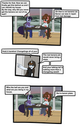 Size: 2518x4000 | Tagged: safe, artist:duop-qoub, oc, oc only, oc:banana pie, oc:violet phoenix, anthro, comic:anomaly11, comic