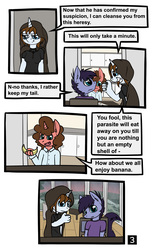 Size: 1376x2236 | Tagged: safe, artist:duop-qoub, oc, oc only, oc:banana pie, oc:violet phoenix, anthro, comic:anomaly11, comic