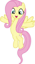 Size: 3282x6000 | Tagged: safe, artist:slb94, fluttershy, pegasus, pony, flutter brutter, g4, cute, excited, flying, shyabetes, simple background, transparent background, vector