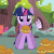 Size: 500x500 | Tagged: safe, artist:tjpones edits, edit, edited screencap, screencap, twilight sparkle, pony, unicorn, g4, magical mystery cure, season 3, animated, burger, cute, eating, female, food, hay burger, mare, nom, open mouth, solo, that pony sure does love burgers, twiabetes, twilight burgkle, unicorn twilight