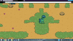 Size: 1366x768 | Tagged: safe, oc, oc only, oc:passive approval, pony, pony town, google chrome, grass, microsoft windows, pixel art, windows 8, windows 8.1