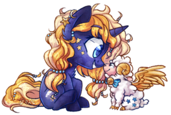 Size: 1000x676 | Tagged: safe, artist:spacechickennerd, oc, oc only, oc:starry dreams, sheep