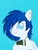 Size: 900x1200 | Tagged: safe, artist:jubei the pony, oc, oc only, oc:jubei, book, ear piercing, no pupils, piercing