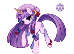 Size: 1280x931 | Tagged: safe, artist:san tu ya meng, pony, female, mare, patchouli knowledge, pixiv, ponified, simple background, solo, touhou, transparent background