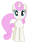 Size: 128x140 | Tagged: safe, artist:onil innarin, derpibooru exclusive, twinkleshine, pony, g4, c:, female, looking at you, mare, pixel art, simple background, solo, transparent background