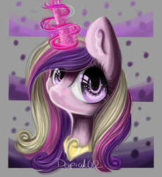 Size: 1100x1200 | Tagged: safe, artist:derpiak012, princess cadance, g4, eye reflection, female, magic, solo