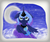 Size: 2451x2081 | Tagged: safe, artist:springveil, princess luna, g4, cloud, female, floppy ears, flower, high res, moon, s1 luna, solo, stars