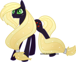 Size: 1258x1020 | Tagged: safe, artist:sockl, idw, applejack, earth pony, pony, g4, corrupted, female, nightmare (entity), nightmare applejack, nightmarified, simple background, solo, transparent background
