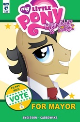 Size: 1054x1600 | Tagged: safe, artist:agnesgarbowska, idw, filthy rich, earth pony, pony, g4, spoiler:comic, spoiler:comic47, cover, male, solo, stallion