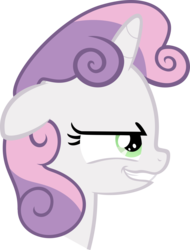 Size: 3000x3947 | Tagged: safe, artist:sollace, sweetie belle, pony, g4, one bad apple, female, high res, pure unfiltered evil, show accurate, simple background, solo, transparent background, vector