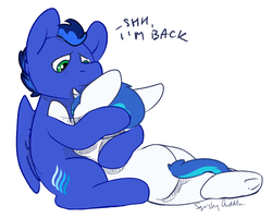 Size: 1024x821 | Tagged: safe, artist:squishycuddle, oc, oc only, oc:blue romance, oc:squishy cuddle, couple, female, male, oc x oc, shipping, straight, vent art