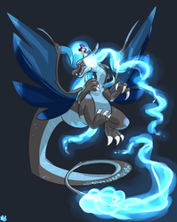 Size: 5168x6500 | Tagged: safe, artist:ogaraorcynder, rarity, g4, absurd resolution, crossover, cute, fire, mega charizard x, mega evolution, nintendo, open mouth, pokémon, raribetes, tongue out