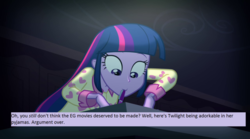 Size: 1024x571 | Tagged: safe, artist:thejboy88, screencap, twilight sparkle, equestria girls, g4, my little pony equestria girls: rainbow rocks, clothes, cute, mouth drawing, mouth hold, pajamas, pen