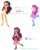 Size: 1024x1275 | Tagged: safe, artist:prettycelestia, pinkie pie, saffron masala, oc, oc:florica peach, equestria girls, g4, spice up your life, base used, equestria girls-ified, fusion, fusion:pinkie pie, fusion:saffron masala, fusion:saffronpie