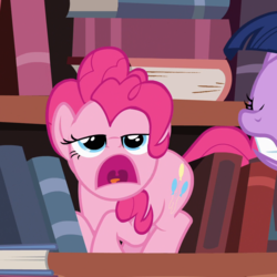 Size: 1072x1073 | Tagged: safe, screencap, pinkie pie, twilight sparkle, alicorn, pony, g4, pinkie apple pie, faic, great moments in animation, majestic as fuck, solo focus, twilight sparkle (alicorn)