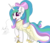 Size: 3450x3000 | Tagged: safe, artist:nexcoyotlgt, princess celestia, pony, g4, blushing, clothes, cute, cutelestia, dress, female, hair bow, high res, solo