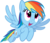 Size: 6500x5593 | Tagged: safe, artist:stabzor, rainbow dash, pegasus, pony, g4, .svg available, absurd resolution, cute, dashabetes, female, flying, it's coming right at us, looking up, mare, open mouth, open smile, simple background, smiling, solo, spread wings, transparent background, vector, wings