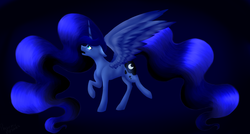 Size: 3200x1713 | Tagged: safe, artist:phoenixnyshes, princess luna, g4, crying, female, solo