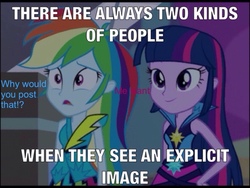 Size: 640x480 | Tagged: safe, rainbow dash, twilight sparkle, equestria girls, g4, image macro, meme