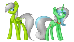 Size: 1024x576 | Tagged: safe, artist:despotshy, oc, oc only, pegasus, pony, unicorn, simple background, transparent background