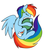 Size: 1216x1285 | Tagged: safe, artist:graphene, rainbow dash, tank, g4, duo, palindrome get