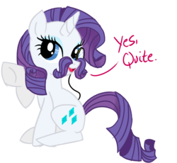 Size: 882x810 | Tagged: safe, artist:xenacee, rarity, pony, g4, female, monocle, moustache, solo