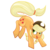 Size: 1000x1000 | Tagged: safe, artist:rabbitasaur, applejack, g4, female, simple background, solo, transparent background