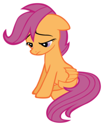 Size: 5000x5766 | Tagged: safe, artist:sirhcx, scootaloo, pony, g4, absurd resolution, female, floppy ears, frown, older, sad, solo