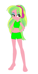 Size: 313x610 | Tagged: safe, artist:eli-j-brony, lemon zest, equestria girls, g4, belly button, clothes, midriff, swimsuit