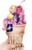 Size: 631x978 | Tagged: safe, artist:buttersprinkle, fluttershy, pinkie pie, twilight sparkle, human, pony, unicorn, g4, :p, cherry, cup of pony, cute, eyes closed, floppy ears, food, hand, ice cream, ice cream cone, looking at you, looking back, micro, nose wrinkle, on back, pony pile, size difference, smiling, squishy, tiny ponies, tongue out, traditional art, unicorn twilight