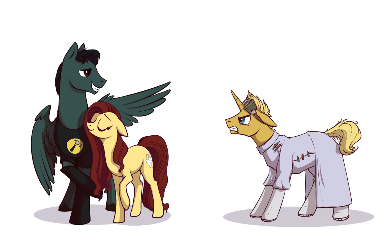 1206587 safe, artist28gooddays, earth pony, pegasus, pony, unicorn