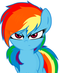 Size: 2018x2500 | Tagged: safe, artist:godoffury, rainbow dash, g4, angry, female, high res, solo