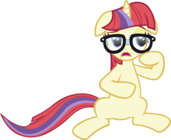 Size: 3973x3237 | Tagged: safe, artist:ironm17, moondancer, g4, female, floppy ears, glasses, high res, simple background, solo, transparent background, vector