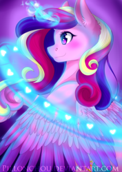 Size: 2893x4092 | Tagged: safe, artist:pillonchou, princess cadance, g4, female, high res, magic, solo