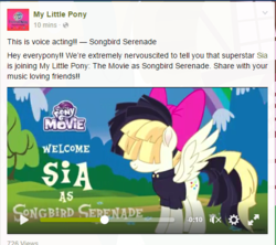 Size: 504x447 | Tagged: safe, songbird serenade, pony, g4, my little pony: the movie, official, facebook, movie designs, ponyhoof, sia (singer)