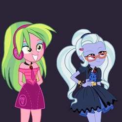 Size: 604x604 | Tagged: artist needed, safe, lemon zest, sugarcoat, equestria girls, g4, alternate universe