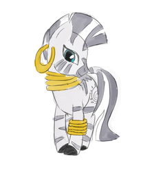 Size: 598x630 | Tagged: safe, artist:tanmansmantan, zecora, zebra, g4, female, looking at you, simple background, solo, white background