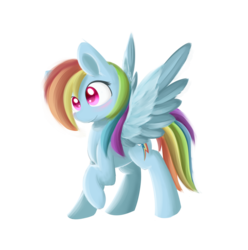 Size: 1024x1034 | Tagged: safe, artist:dusthiel, rainbow dash, g4, blushing, female, simple background, solo, transparent background