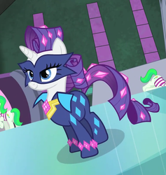 Size: 495x523 | Tagged: safe, screencap, radiance, rarity, pony, g4, power ponies (episode), season 4, female, mare, power ponies, solo