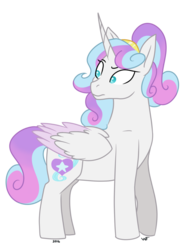 Size: 1024x1370 | Tagged: safe, artist:quincydragon, princess flurry heart, g4, female, older, solo